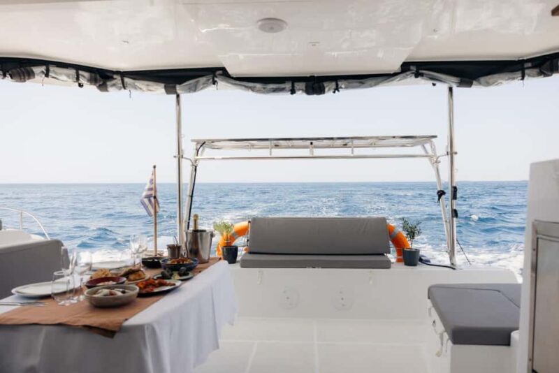 Santorini:Private Catamaran Tour with BBQ & Unlimited Drinks - Key Points