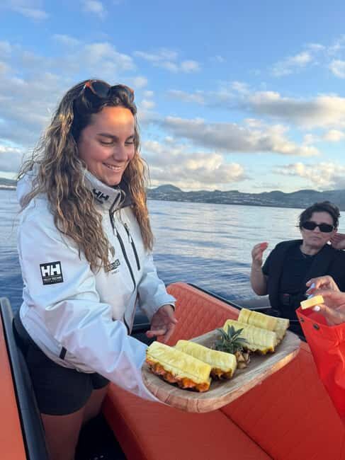 São Miguel: Sunset Boat Tour with Swim and Pineapple Snack - Key Points