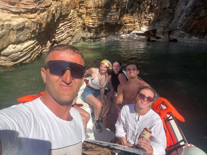 Saranda: Boat tour to 7 destinations end snorkeling - Key Points