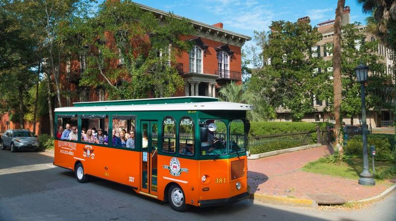 Savannah: Old Town Hop-On Hop-Off Trolley Tour - Forsyth Park (622 Drayton St): the classic Savannah wide-open moment