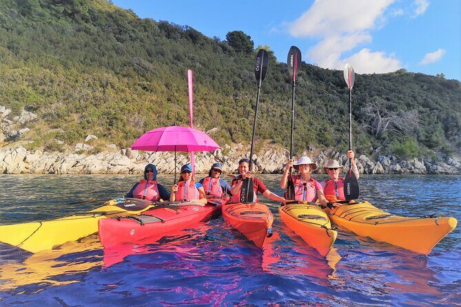 Sea Kayaking and Snorkeling to Green Cave on Sipan island from Lopud - Key Points