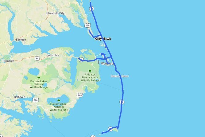 Self-Guided Audio Driving Tour in Outer Banks - Key Points