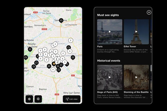 Self Guided Tours in Paris with 100 Captivating Audio Stories - The Stops in Detail