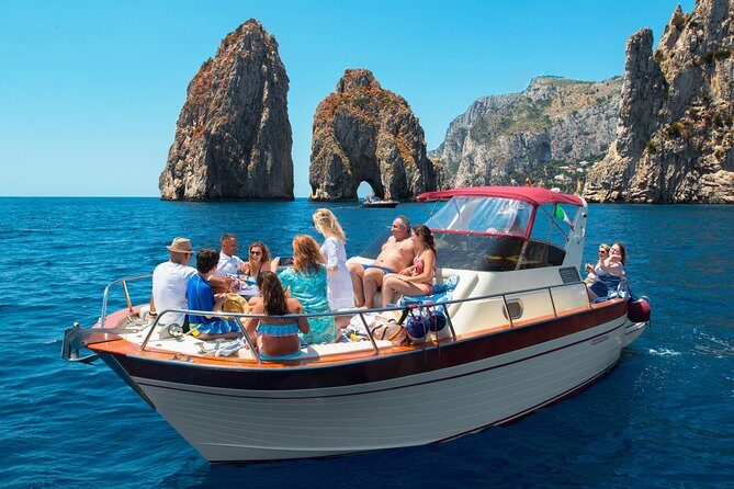 Semi-Private Capri Boat Tour with Snorkeling & Island Visit - Key Points