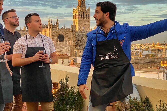 Sevilla: Panoramic Highlights Rooftop Tour & Paella Cooking Class - Cost and Value