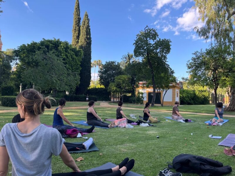 Seville: Group Yoga classes All levels - in French - The Setting: Maria Luisa Park and Its Charm