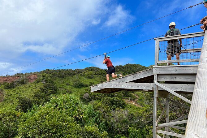 Shaka Zipline: 8 Line Zipline Tour (80 - 260 lbs) - Key Points