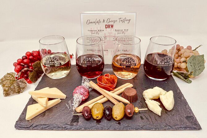 Shared Wine, Chocolate and Cheese Tasting in Conesus Lake - A Closer Look at the Experience