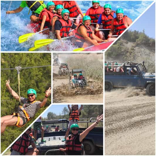 Side&Alanya:Rafting,Jeep,Quad/Buggy Safari/Zipline wLunch - Key Points