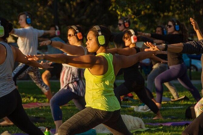 Silent Disco Style Yoga Class in Lake Merritt Pergola - Setting and Location