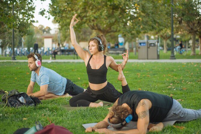 Silent Disco Style Yoga Class in Lake Merritt Pergola - Practical Considerations