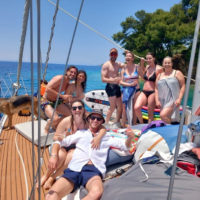 Skiathos private tours :Sailing day with lunch on board, - Key Points