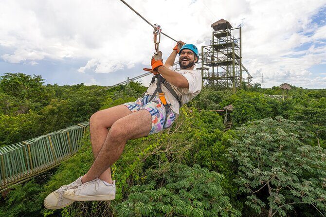 Sky Trail: Sky Bike, Tarzania, Bungee Swing & Zip Line with lunch - What to Expect at Each Stage