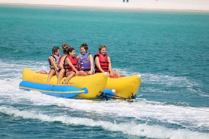 Small-Group Banana Boat Ride at Miramar Beach Destin - What is the small-group banana boat ride in Destin?