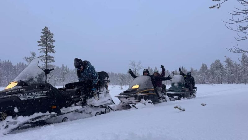 Snowmobile tour through the fabulous landscape of Lapland - An Insider Look at the Lapland Snowmobile Adventure