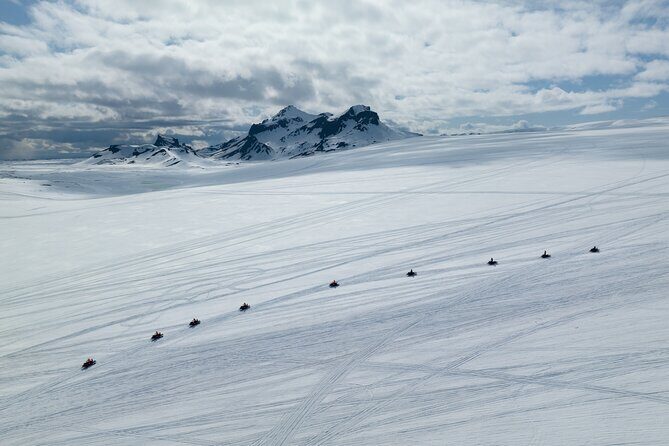 Snowmobiling on Langjökull Glacier from Geysir Area - The Value of the Tour