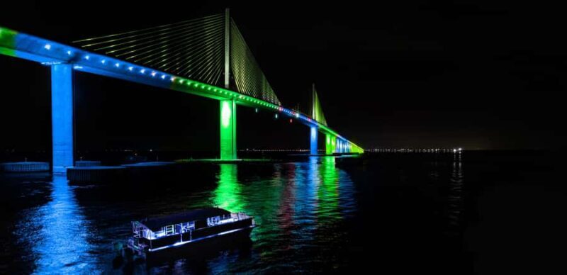 South Pasadena: Island Sunset Cruise and Skyway Light Show - The Skyway Bridge Light Show