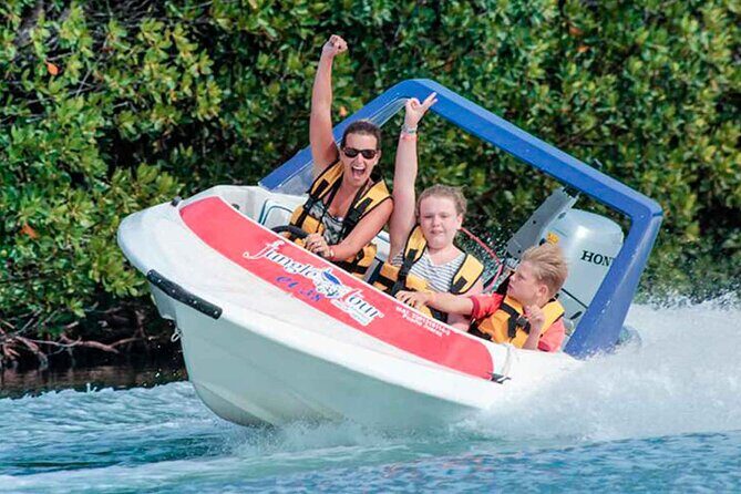 Speed Boats through the Cancun Lagoon (Jungle Tour Couples) - Key Points