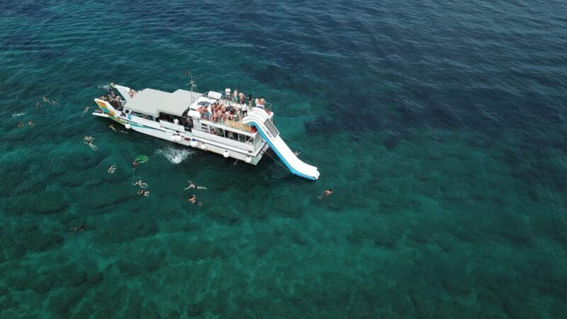 Split: Blue Lagoon,3 Islands, Big Slide, Mediterranean lunch - The Good, the Fun, and the Small Drawbacks