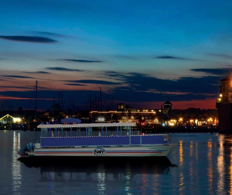 St Augustine: Champagne Sunset Cruise w Nights of Lights opt - An Overview of the Experience
