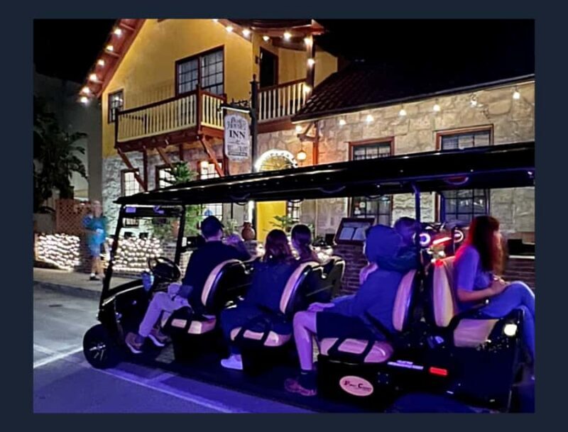 St.Augustine Ghost Tour on Premium Golf Cart with PiCk Up - Key Points