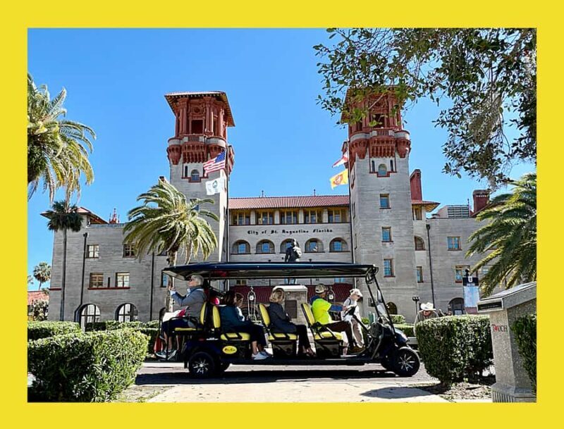 St.Augustine History Tour on Premium Golf Cart with PiCk Up - What You Can Expect from the Tour
