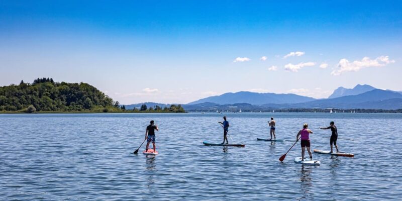 Stand Up Paddling at lake Chiemsee - The Practicalities: Pricing, Equipment, and Group Size