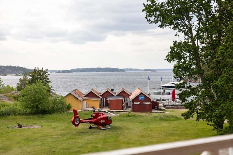 Stockholm Helicopter Tour with Lunch at Grinda - Key Points