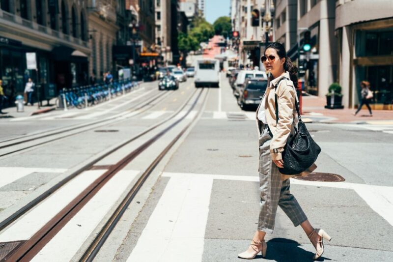 Street-style photoshoot in San Francisco Theater District - Key Points