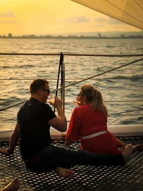 Sunny Beach: Sunset Catamaran Cruise with Dinner & Prosecco - The Experience in Detail