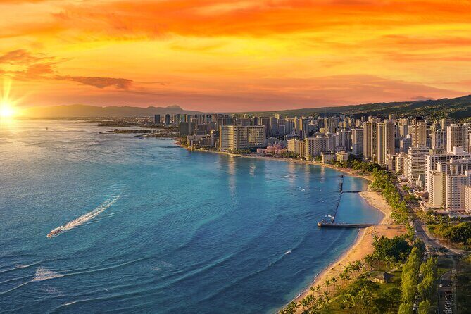 Sunset Cruise along Waikiki Coastline - Key Points