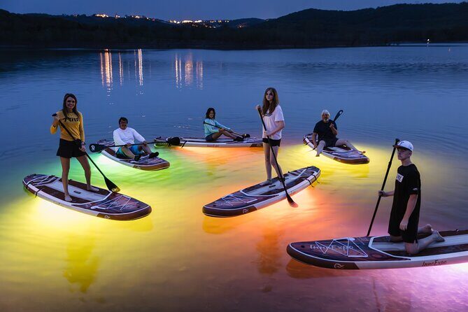 Sunset Glow SUP Paddle Board Experience - Exploring the Sunset Glow SUP Paddle Board Experience: A Relaxing Night on Table Rock Lake