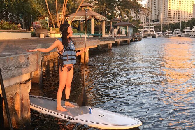 Sunset on Paddleboard Experience in Las Olas Fort Lauderdale - Key Points