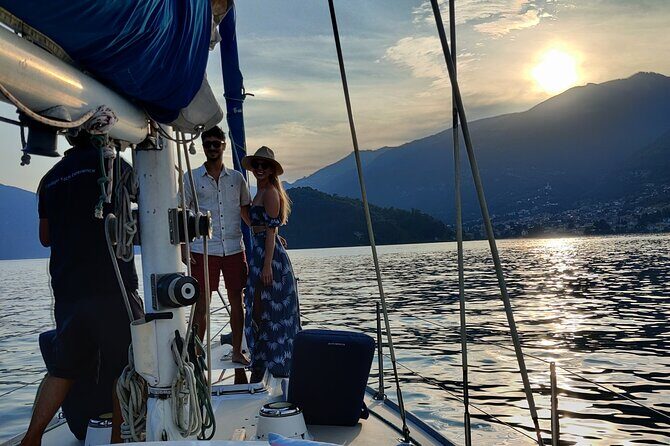 Sunset sailing on lake Como with Private Skipper - Price & Value