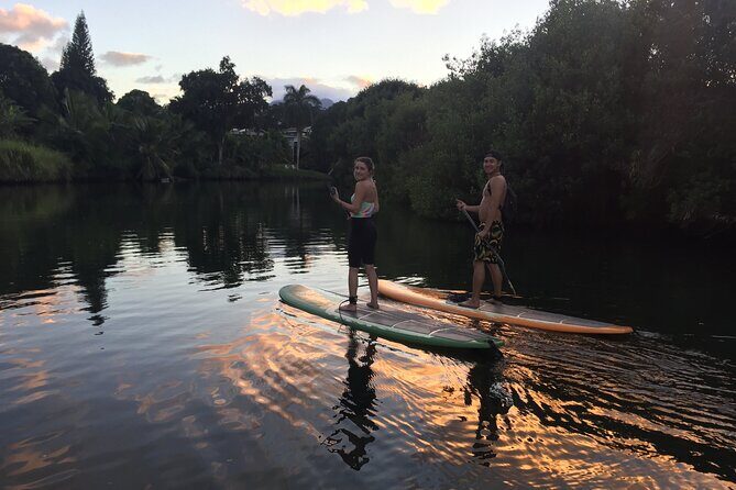 Sunset Stand Up Paddle with Photos and Turtles - Key Points