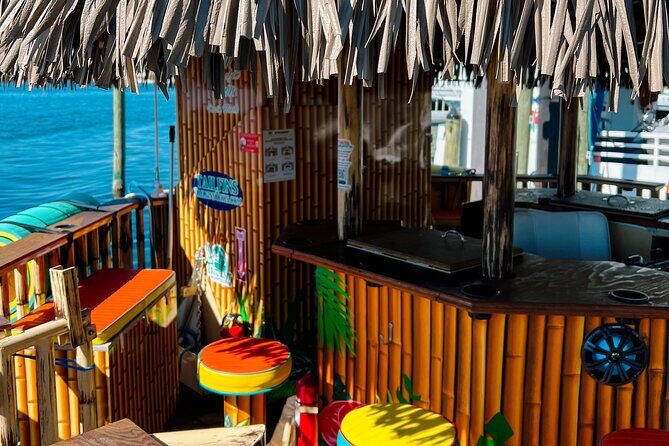 Sunset Tailfins Tiki Boat Crab Island(1.5Hours) - FAQs