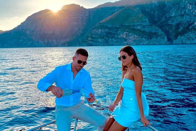 Sunset tour by private boat from Positano, Praiano or Amalfi - Key Points
