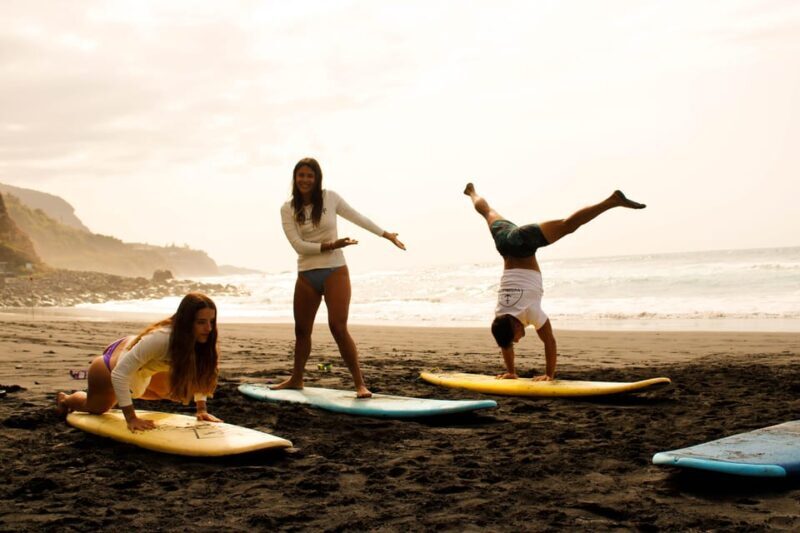 Surf class in Tenerife South - Key Points