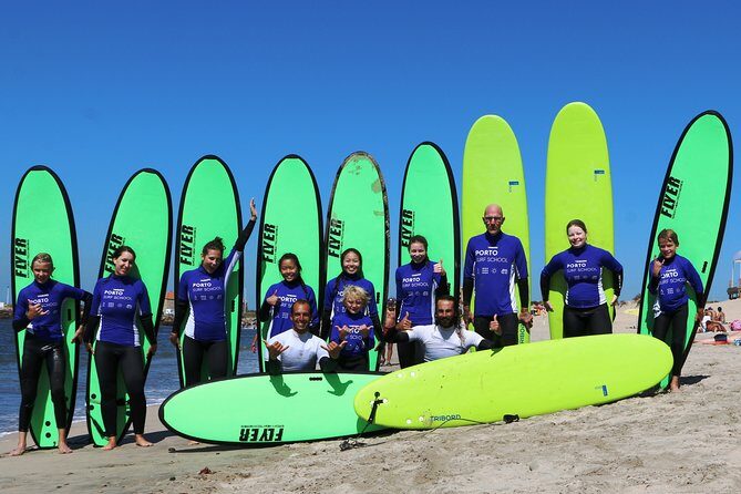 Surf Lessons in Porto with transfer at Porto Surf School - Key Points