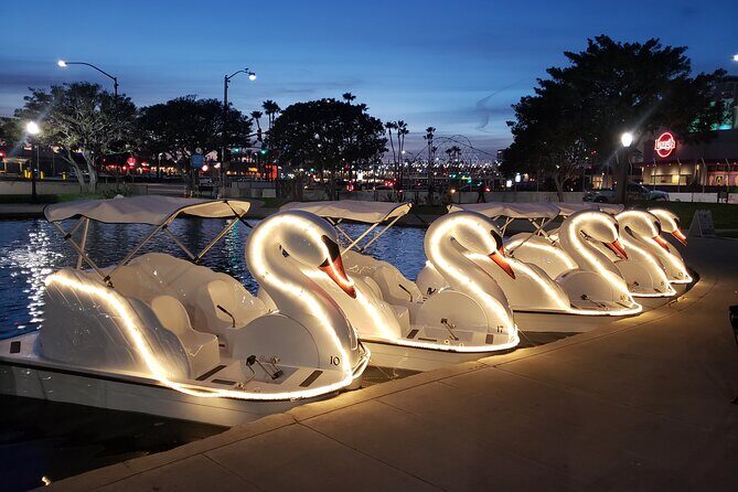 Swan Boat Rental at Rainbow Lagoon in Long Beach - Key Points