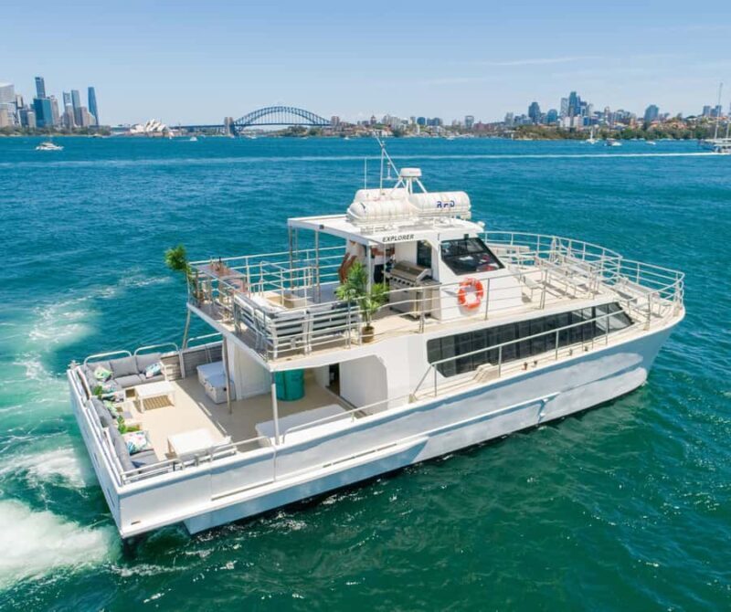 Sydney: Premium Catamaran Vivid Cruise with Welcome Drink - Key Points