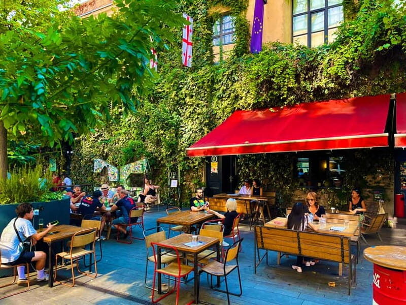 Tbilisi: Left Bank Alternative Street Food Tour with Drinks - Exploring the District: Art, Vintage, and Culture