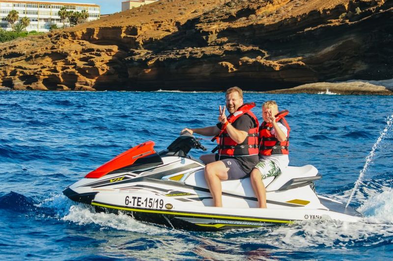Tenerife: Jet Ski Tour with Optional Quad Trip - The South Coast Route: Yellow and Red Mountains, Las Galletas, and Costa del Silencio