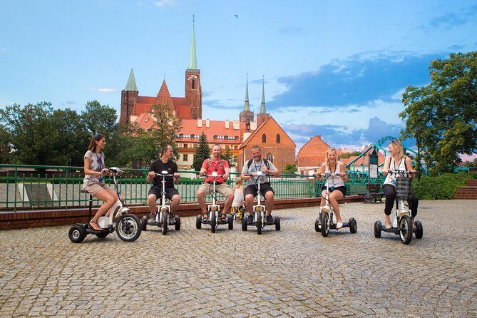 The Grand E-Scooter (3 wheeler) Tour of Wroclaw - everyday tour at 9:30 am - Key Points