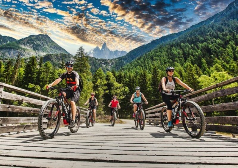 The most beautiful mountain lakes by mountain bike - Descending Back Through Glacier Views
