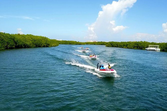 The most EXTREME SPEEDBOAT TOUR in Cancun. Includes Snorkel and Tour Guide - Key Points