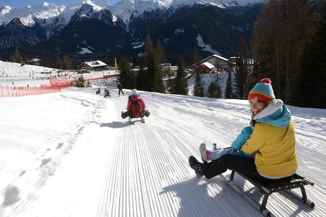 The most famous sledge slope in the Dolomites and a panoramic tour by car - Key Points