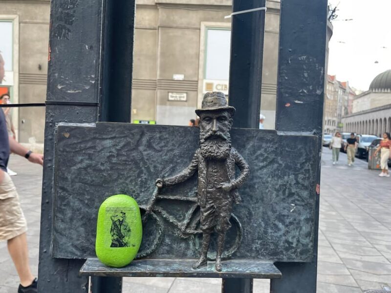 Tiny Sculptures, Big Stories: Kolodko mini statue tour - Exploring Budapest Through Art and Legends