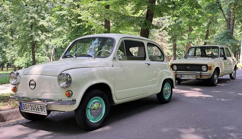 Tito Museum and Avala mountain with retro car - Key Points