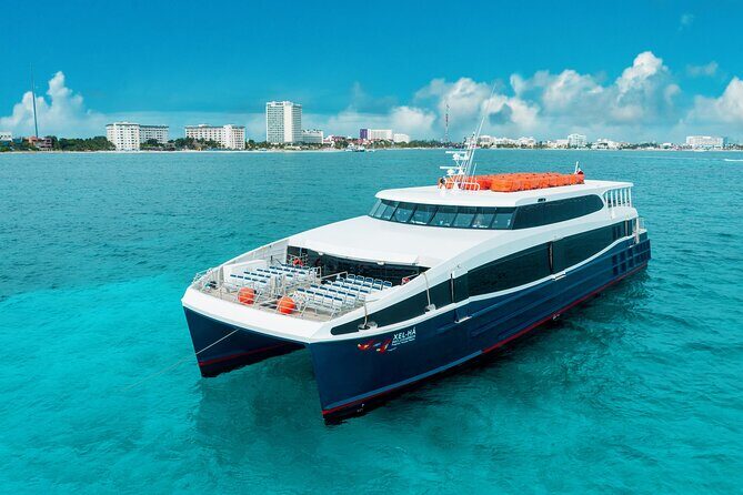 To Isla Mujeres luxury FERRY by Xcaret from Cancun - What to Expect from the Grupo Xcaret Ferry Experience